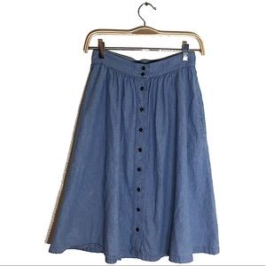 Madewell Button Up Skirt